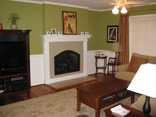after-living-room-mantle-makeover After Living Room Mantle Ma