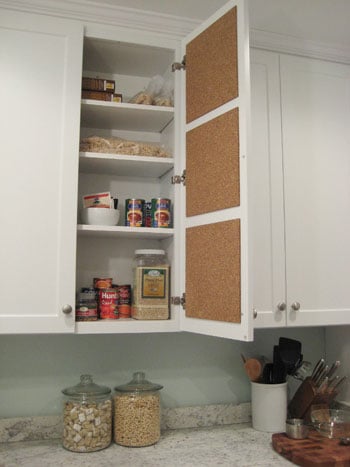 cabinet-door-recipe-message-center Cabinet Door Recipe Message
