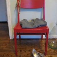 Sanding & Painting A Modern Chair Red