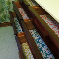 How To Line Drawers With Paper & Mod Podge