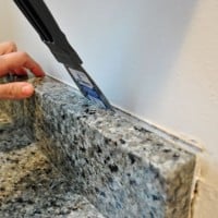 Removing The Side Splash & Backsplash From Our Bathroom Sink
