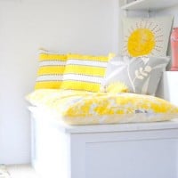 A Living Room With Benjamin Moore’s Wythe Blue