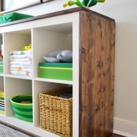 How To Wrap An Ikea Expedit Bookcase With Wood