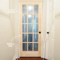 Unfinished Door Hung Using DIY Door Jamb Construction Kit