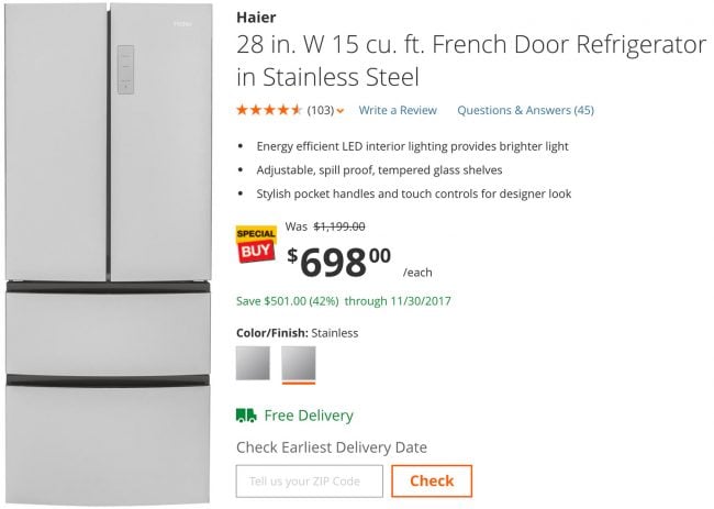 Beach House Appliances Fridge