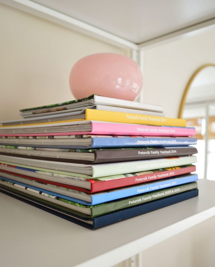 Stack of Family Photobooks