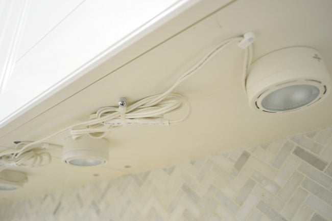 Under Cabinet Lights 9 Cords Wrangled