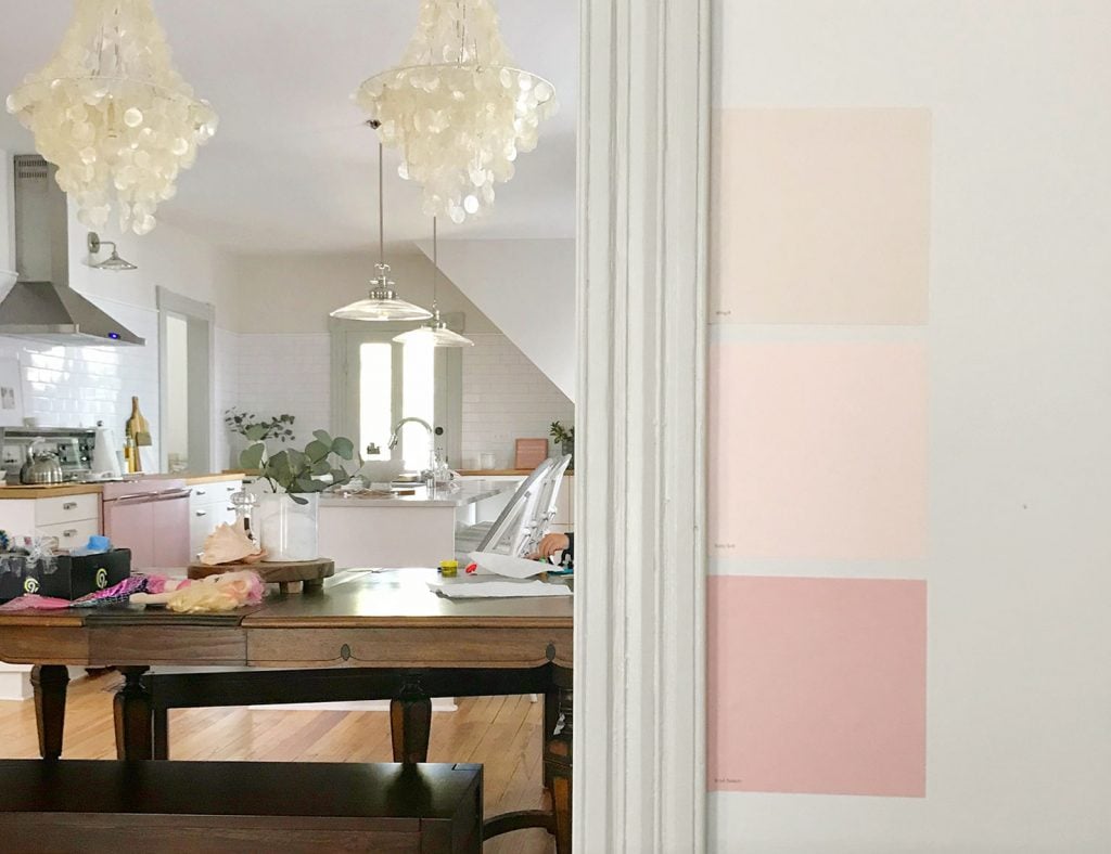 Ep131 Clare Paint Swatches On Wall