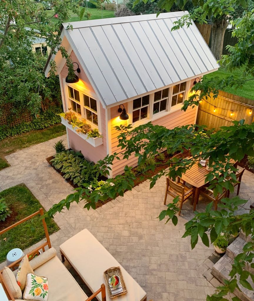 Beach House Backyard After Overhead Vertical