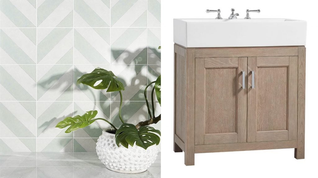 Florida House Inspiration Hall Bathroom