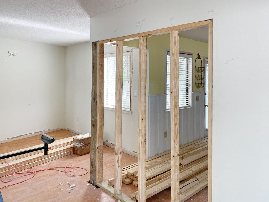 Florida Renovation Progress Bedroom Wall Framed