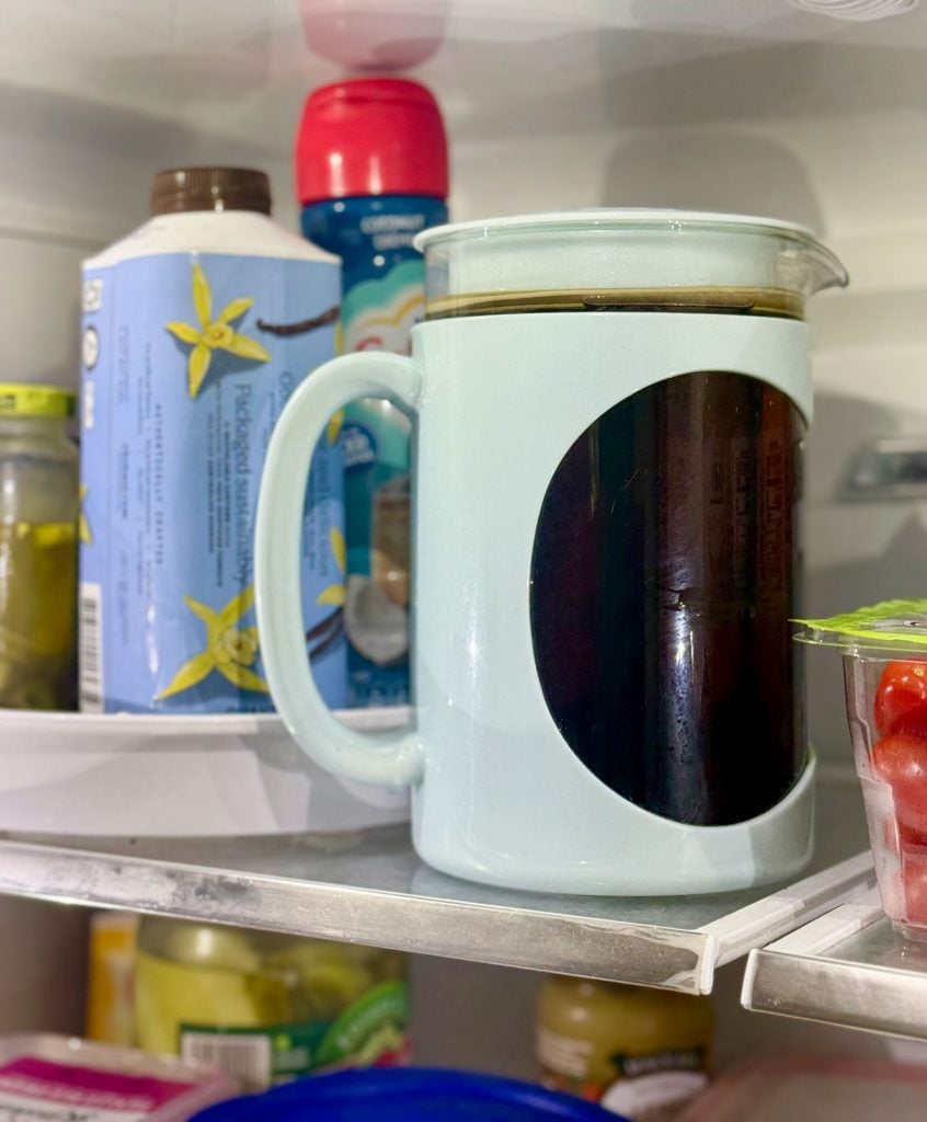 Jug Of Cold Brew In Refrigerator