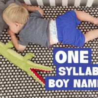 100 One Syllable Boy Names