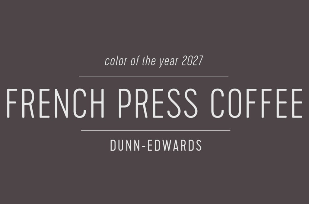 Swatch of Dunn Edwards Color of the Year 2027 French Press Coffee