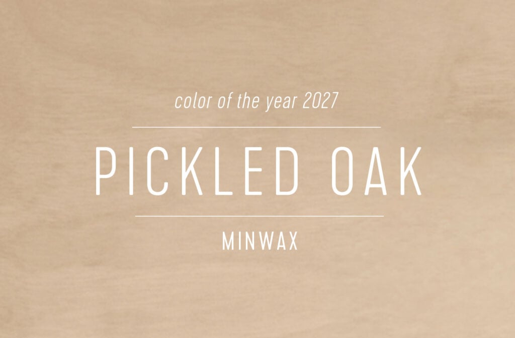 Swatch of Minwax Color of the Year 2027 Pickled Oak